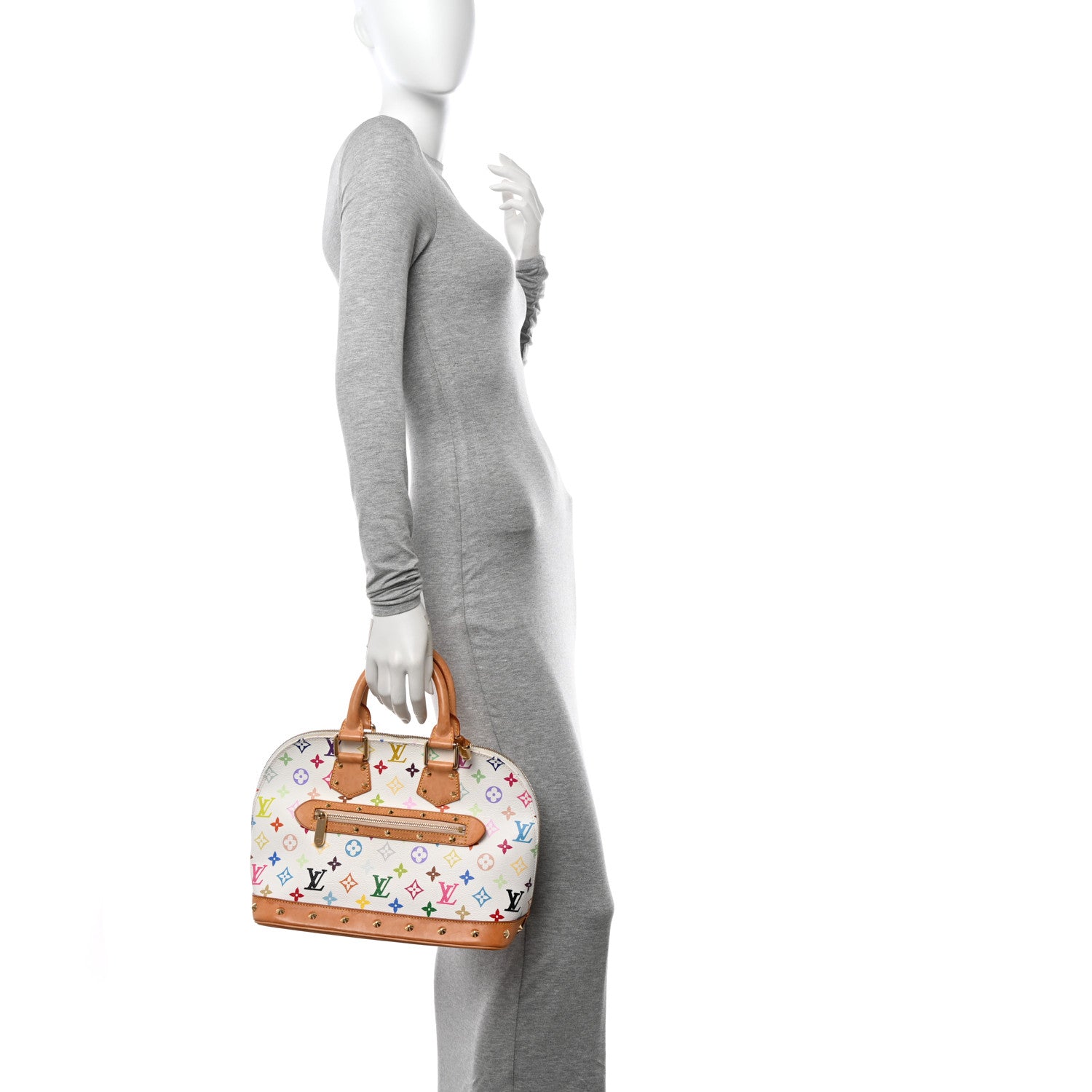 Louis Vuitton Monogram Multicolor Alma White 2 of 10
