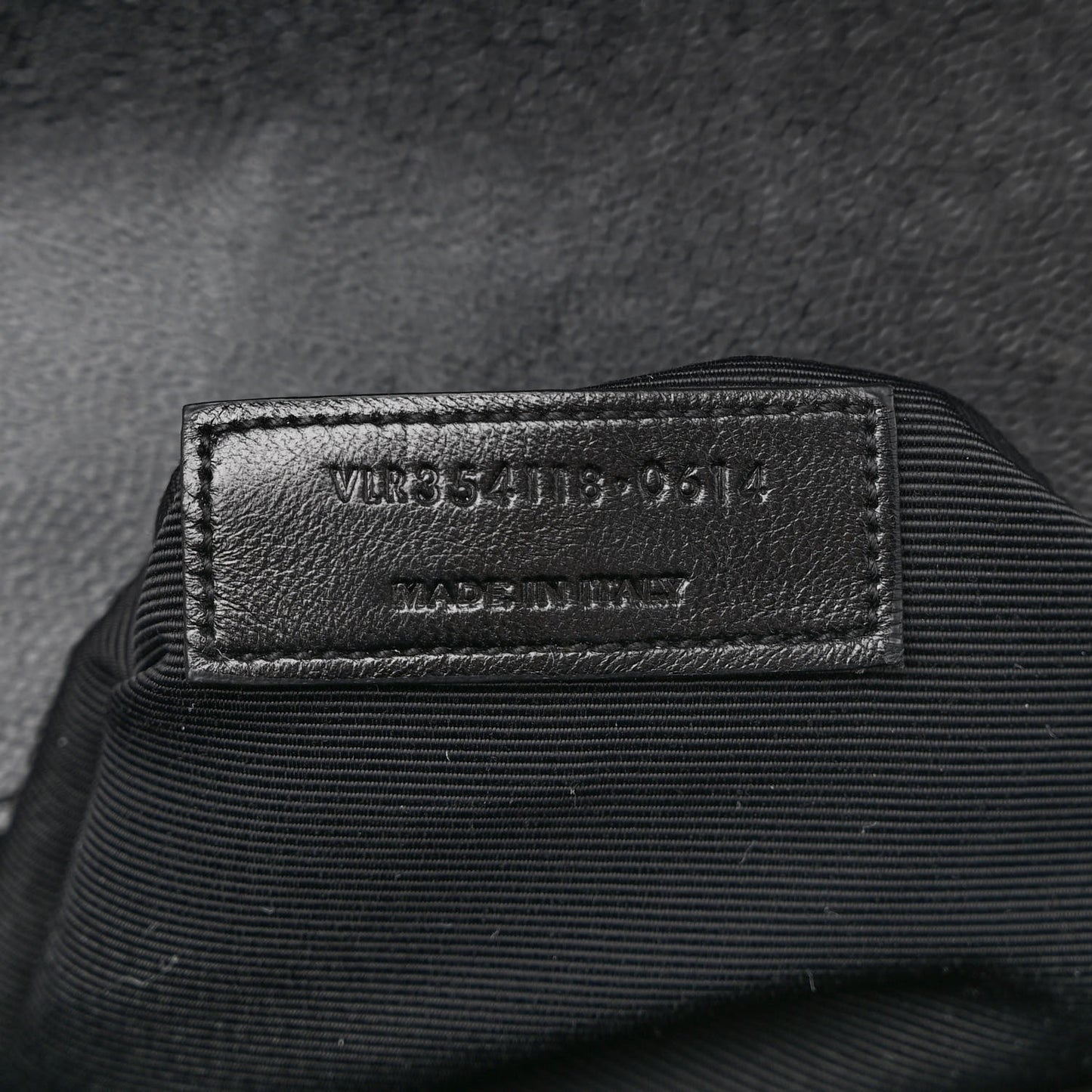 Grain De Poudre Matelasse Chevron Large Monogram Satchel Black