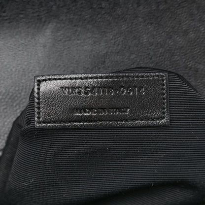 Saint Laurent Grain De Poudre Matelasse Chevron Large Monogram Satchel Black 7 of 15