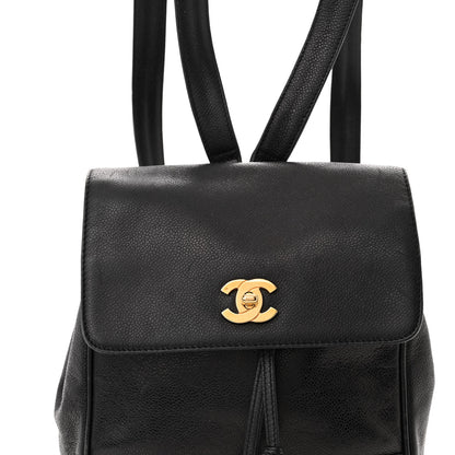 Chanel Caviar CC Backpack Black 8 of 12