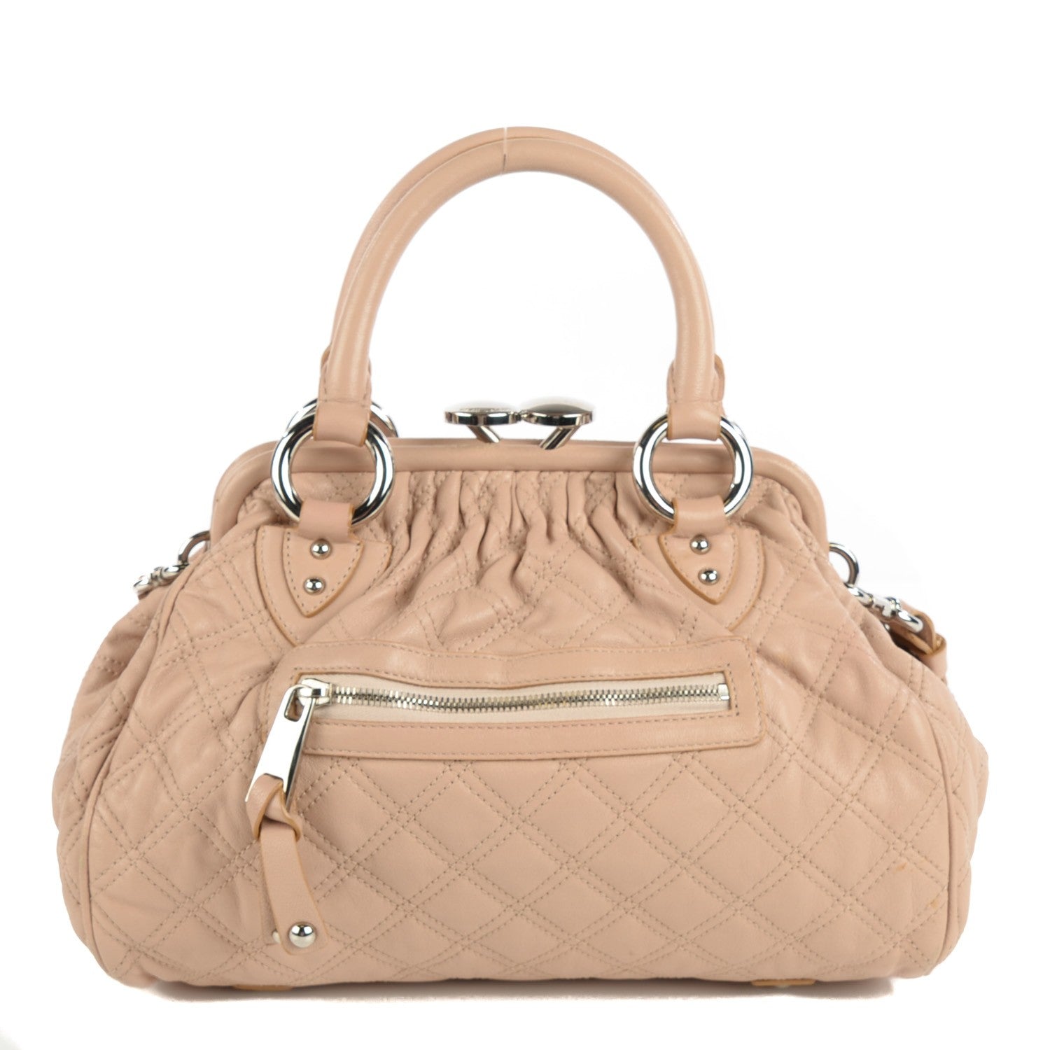Marc Jacobs Calfskin Quilted Stam Blush 1 of 12
