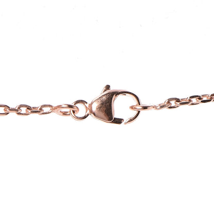Hermes Lacquered Rose Gold Pop H Pendant Necklace Marron Glace 4 of 5