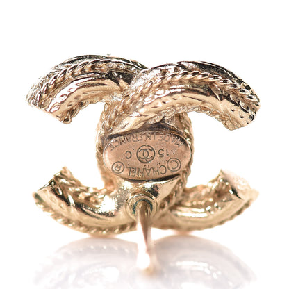 Chanel Pearl CC Earrings Light Gold 2 of 5