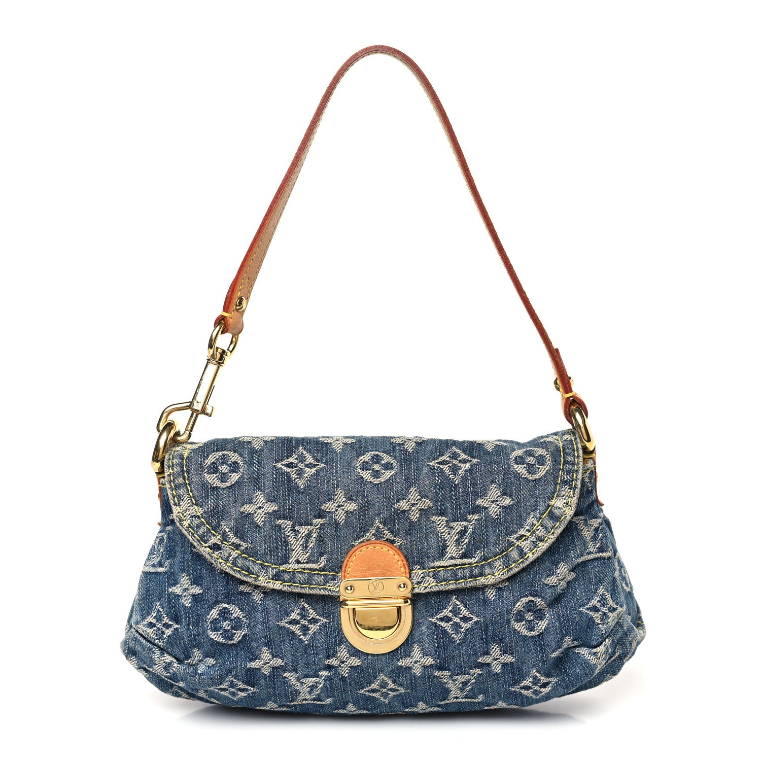 Louis Vuitton Monogram Denim Mini Pleaty Blue 1 of 8