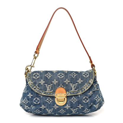 Louis Vuitton Monogram Denim Mini Pleaty Blue 1 of 8