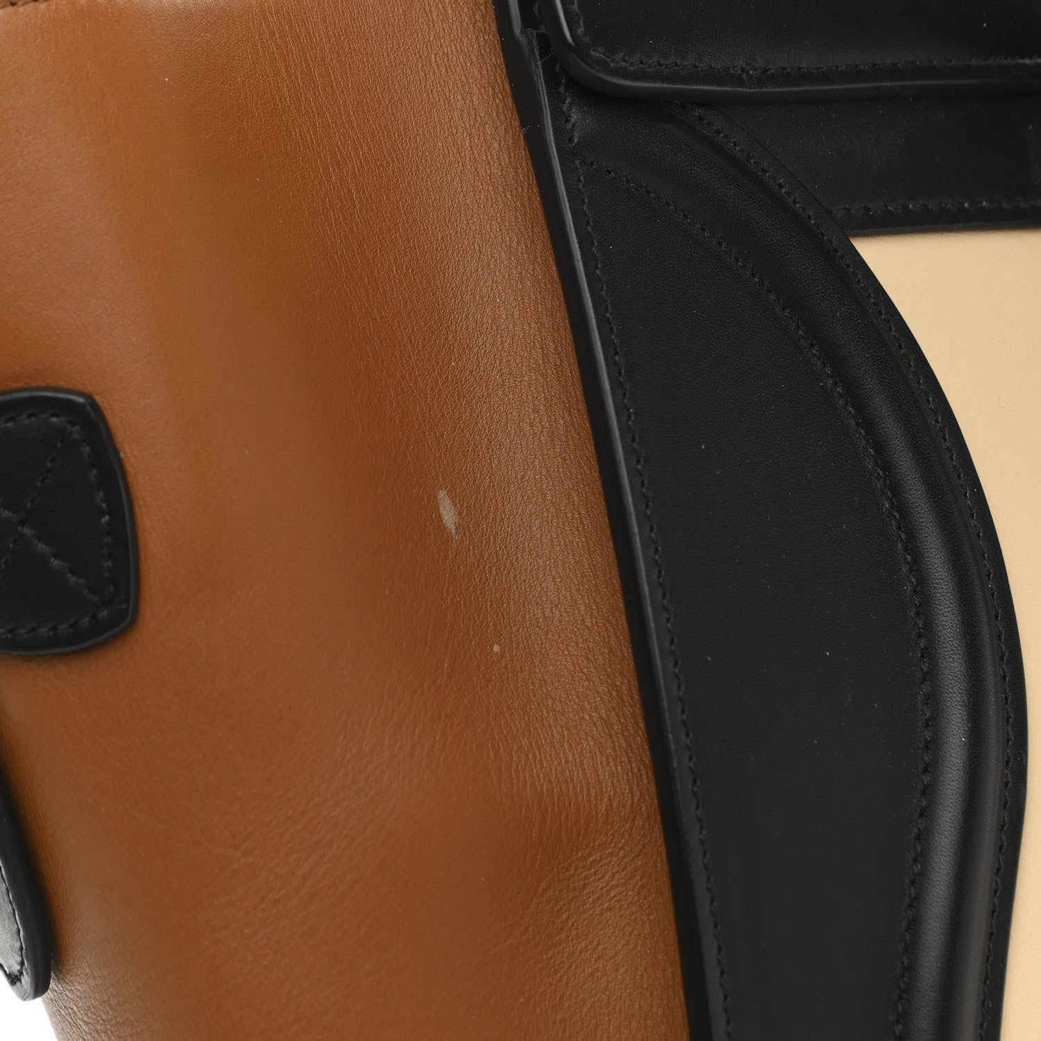 Celine Satin Calfskin Mini Tri-Color Luggage Seashell 9 of 12