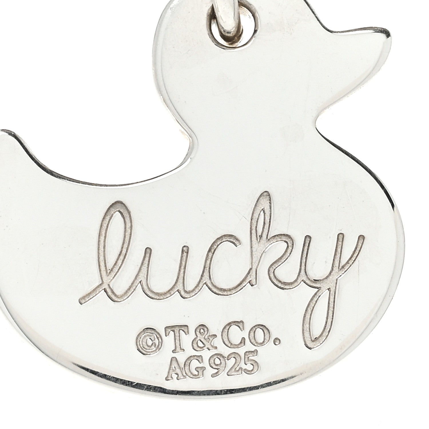 Tiffany Sterling Silver Lucky Duck Charm 3 of 4