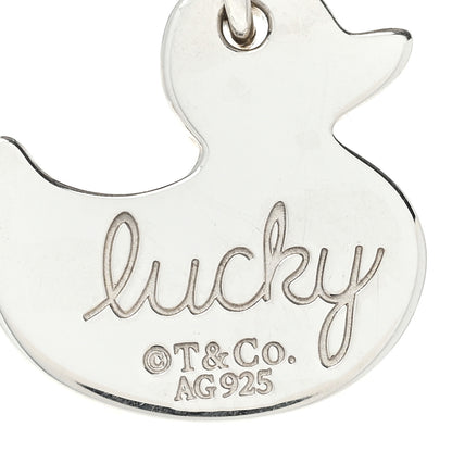 Tiffany Sterling Silver Lucky Duck Charm 3 of 4