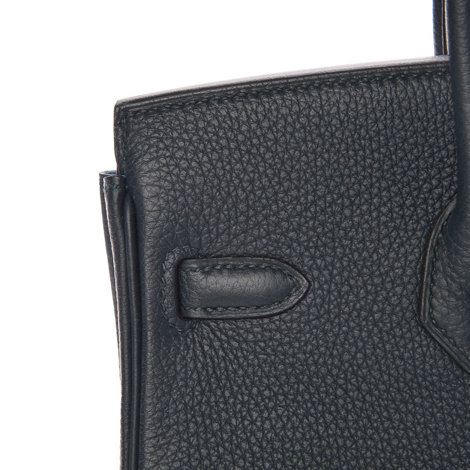Hermes Togo Swift Officier Birkin 25 Vert Cypress Bleu Zellige 19 of 34