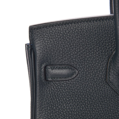 Hermes Togo Swift Officier Birkin 25 Vert Cypress Bleu Zellige 19 of 34