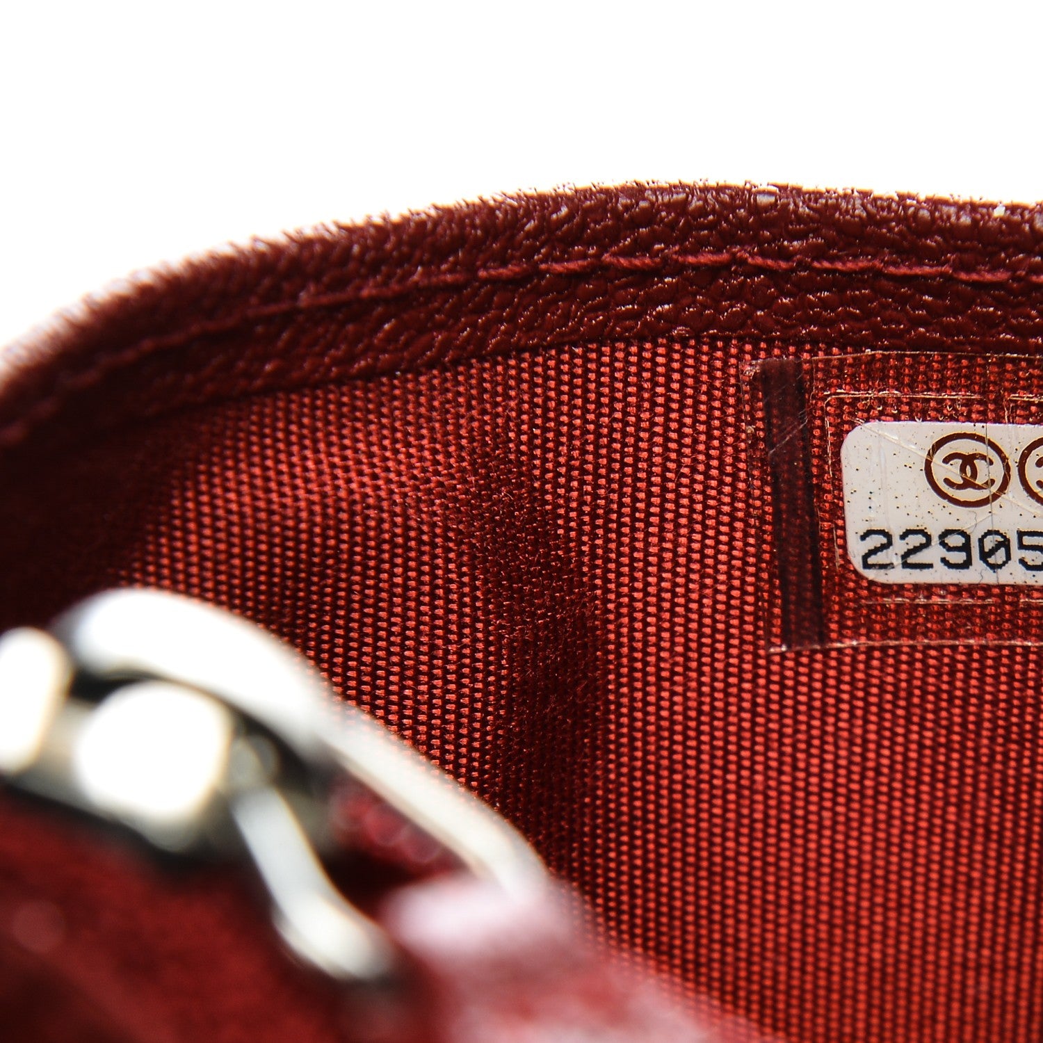 Chanel Caviar CC Zip Card Holder Red 7 of 7