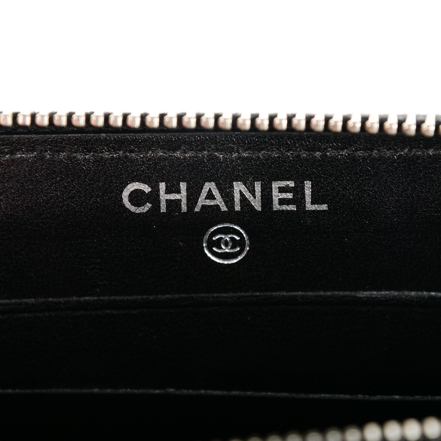 Chanel Lambskin Quilted Small Zip Around Wallet Black 14 of 16