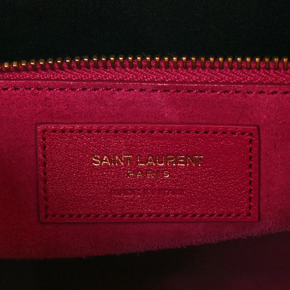 Saint Laurent Calfskin Small Sac De Jour Lipstick Fuchsia 7 of 10