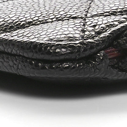 Chanel Caviar Quilted Large Flap Zip Clutch Black 10 of 11