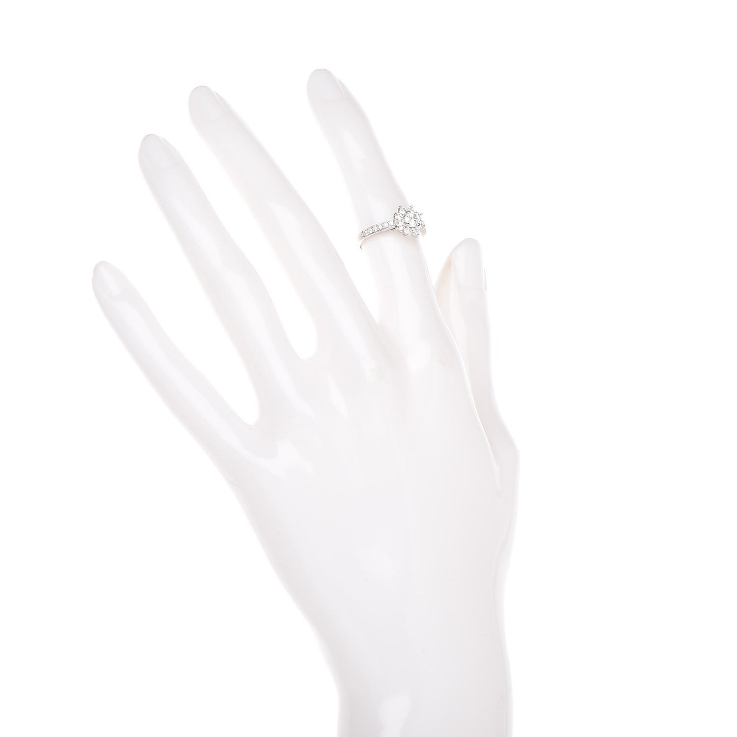 Platinum Diamond Flora Ring 48 4.5