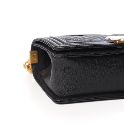 Chanel Caviar Quilted Medium Boy Flap Black 7 of 10