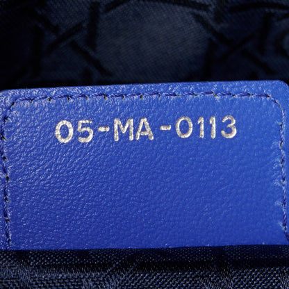 Christian Dior Lambskin Cannage Large Lady Dior Blue 7 of 10
