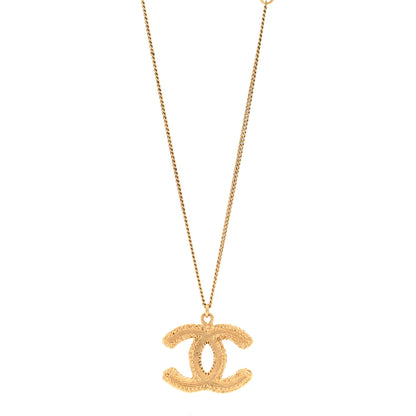 Chanel Metal CC Necklace Matte Gold 1 of 4