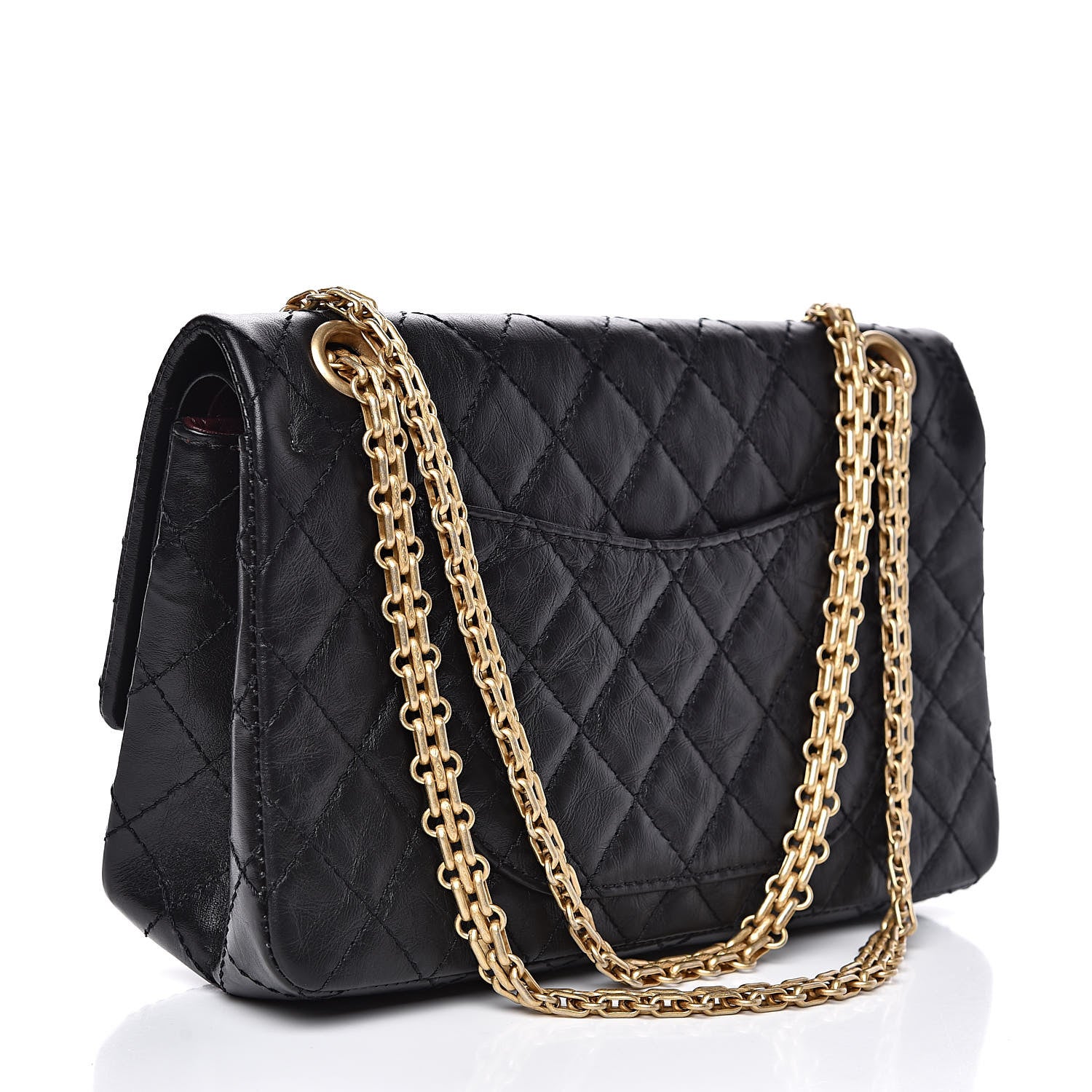 Chanel Aged Calfskin Quilted 2.55 Reissue 225 Flap Black 3 of 13