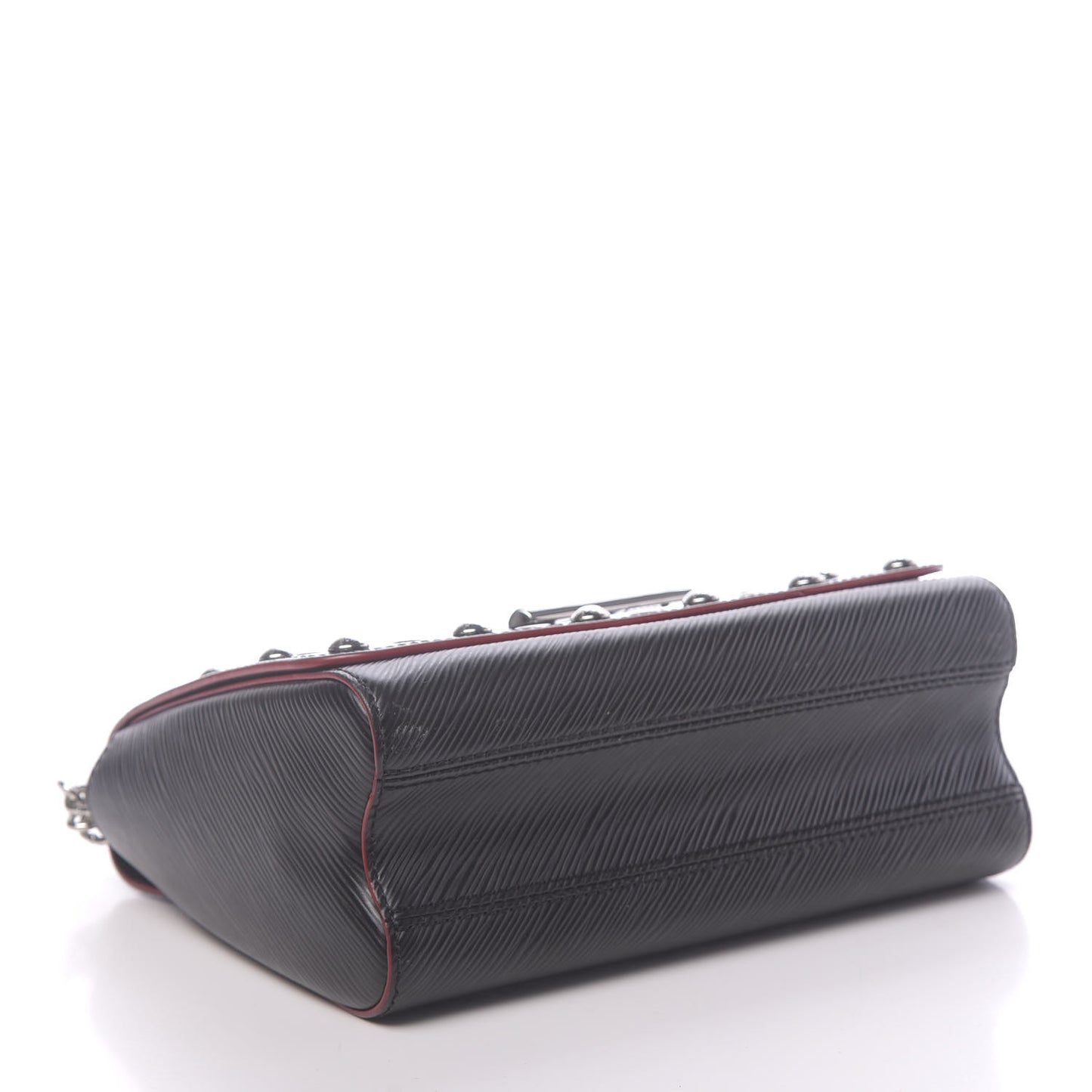 Epi Studded Twist Shoulder Bag MM Black