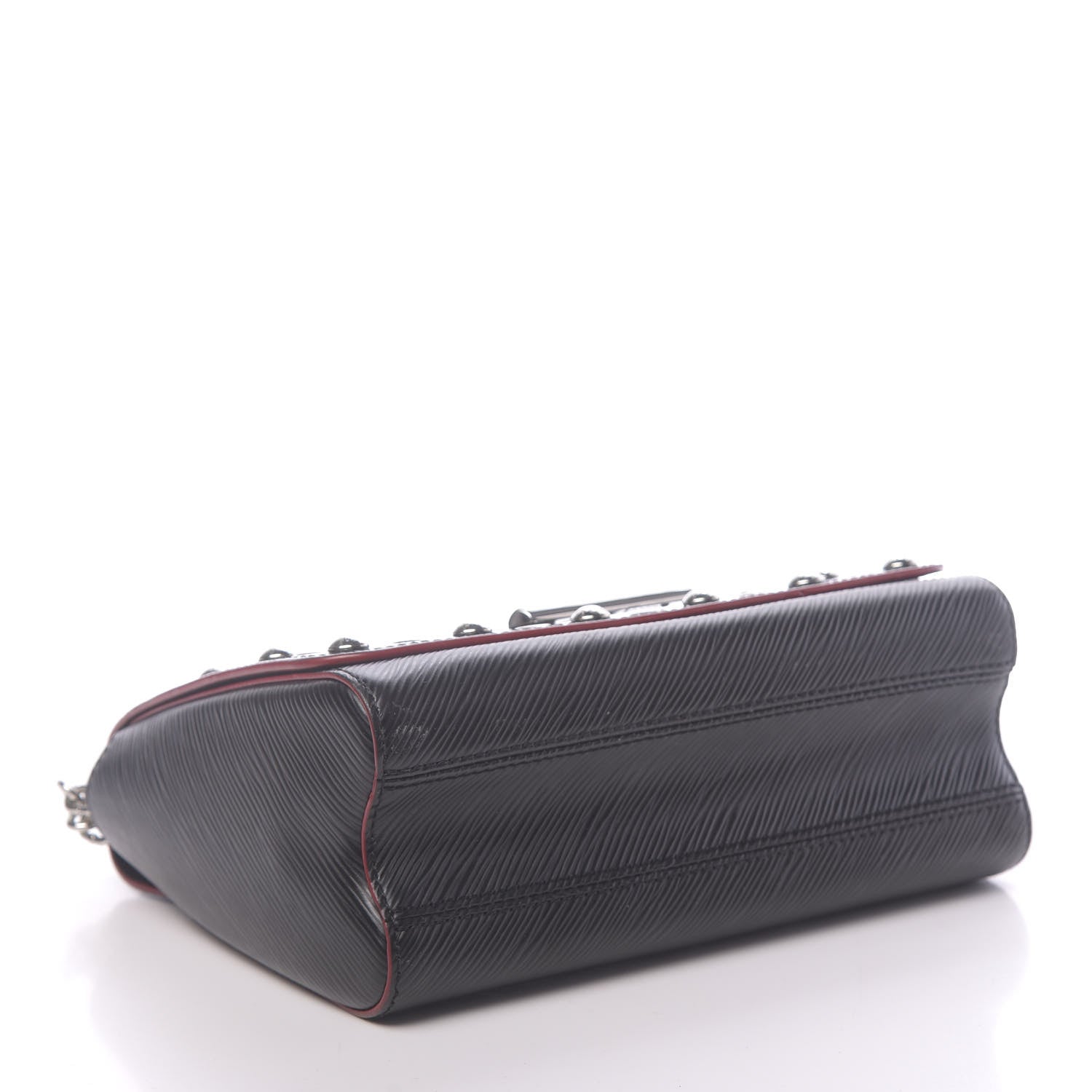 Louis Vuitton Epi Studded Twist Shoulder Bag MM Black 4 of 11