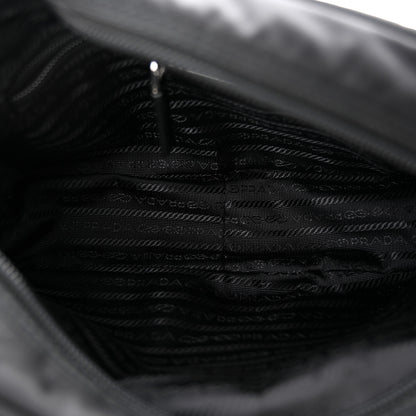 Prada Re-Nylon Vela Saffiano Pocket Double Zip Shoulder Bag Black 5 of 10