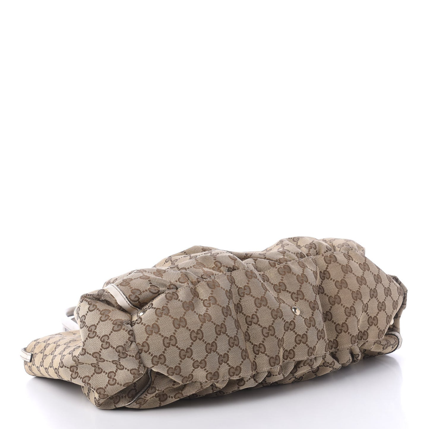 Monogram Large D Gold Ring Hobo Off White