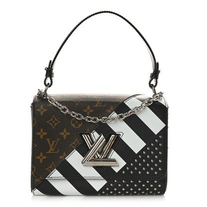 Louis Vuitton Calfskin Monogram Studded Twist Shoulder Bag MM 1 of 9