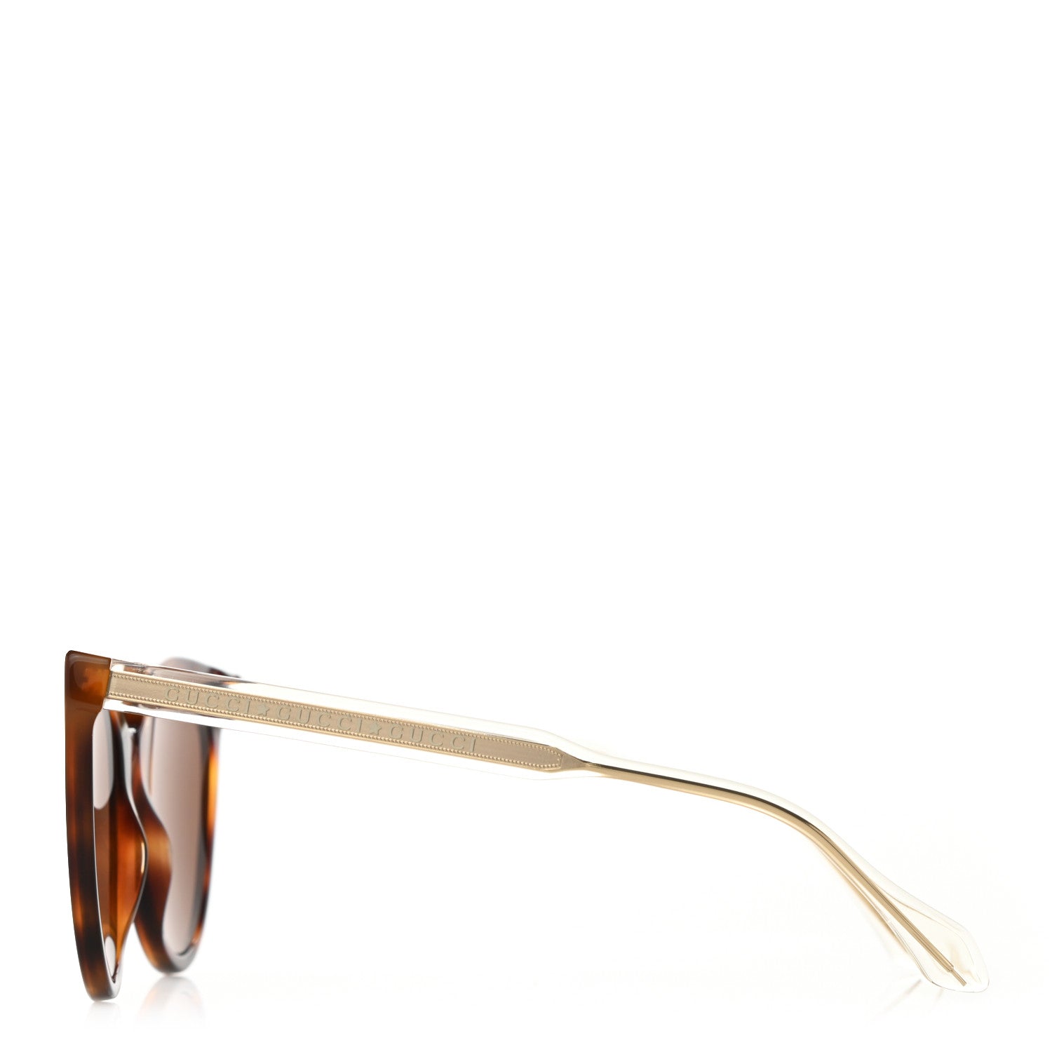 Gucci Colorblock Acetate Cat Eye GG0565S Sunglasses Havana 3 of 7