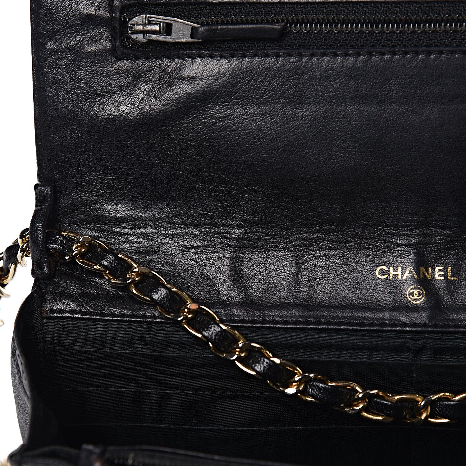 Chanel Caviar Timeless CC Wallet On Chain WOC Black 9 of 18