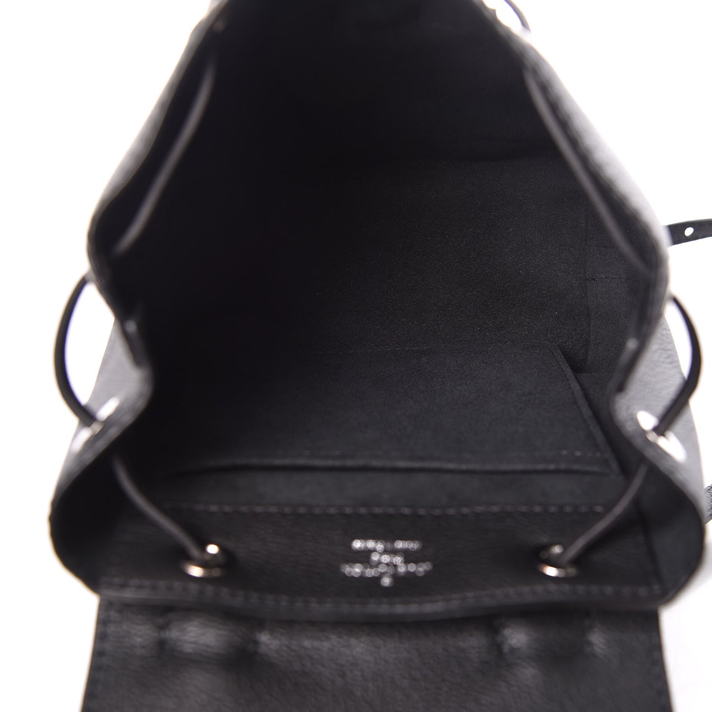 Calfskin Lockme Mini Backpack Black
