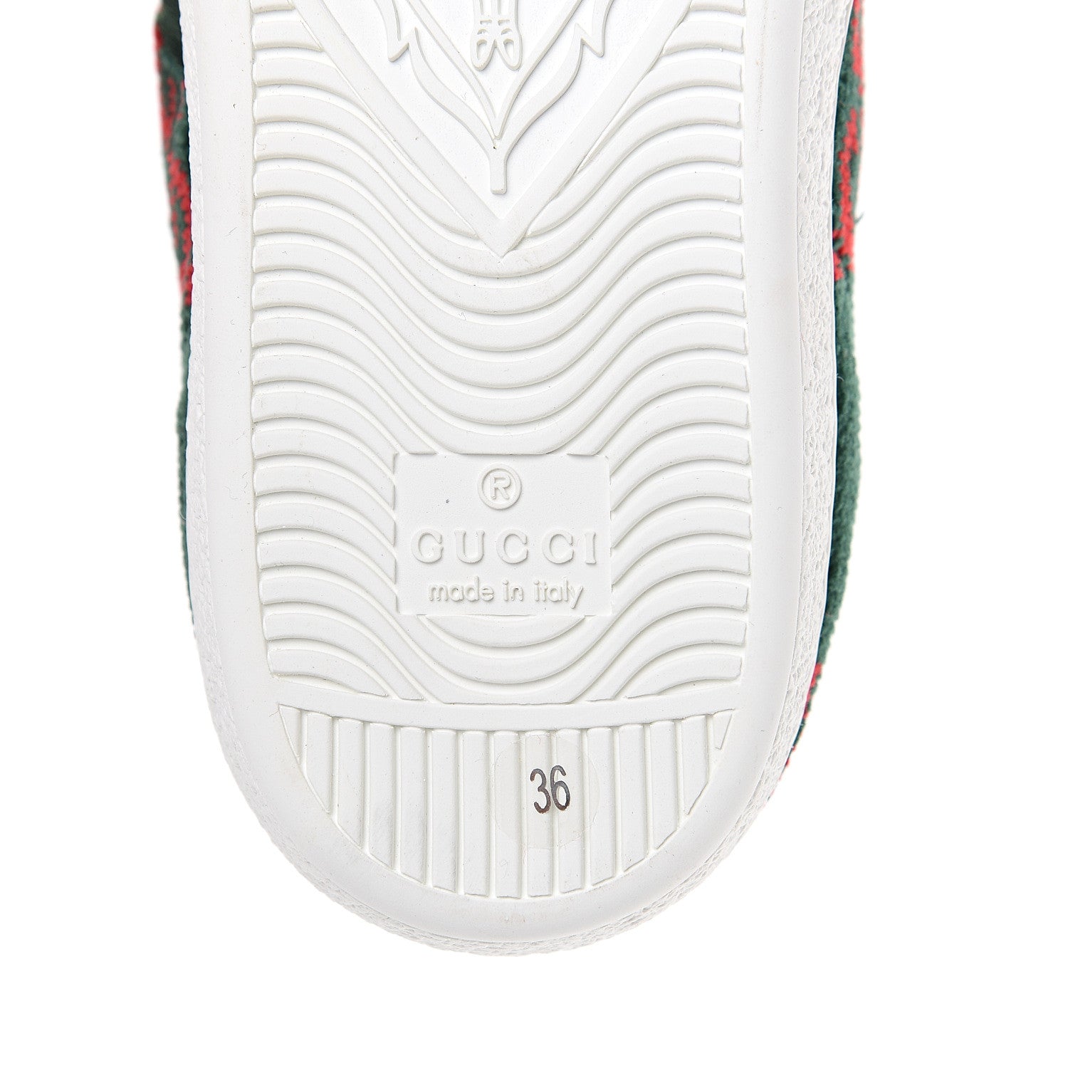 Gucci Terry Cloth GG Monogram Web Womens Ace Sneakers 36 Green Red 9 of 10