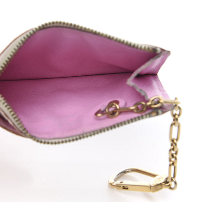 Louis Vuitton Monogram Multicolor Key Pouch White Litchi 4 of 9