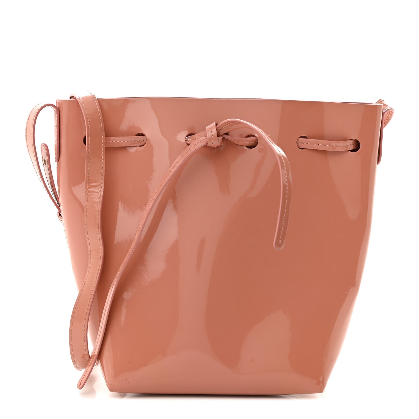 Patent Calfskin Mini Mini Bucket Blush