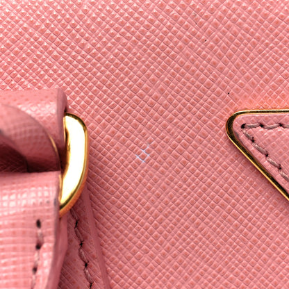 Prada Saffiano Mini Galleria Double Zip Tote Petalo 19 of 19