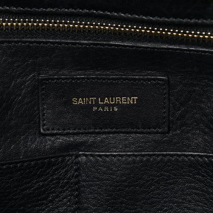 Saint Laurent Suede Small Classic Y Cabas Black 6 of 15