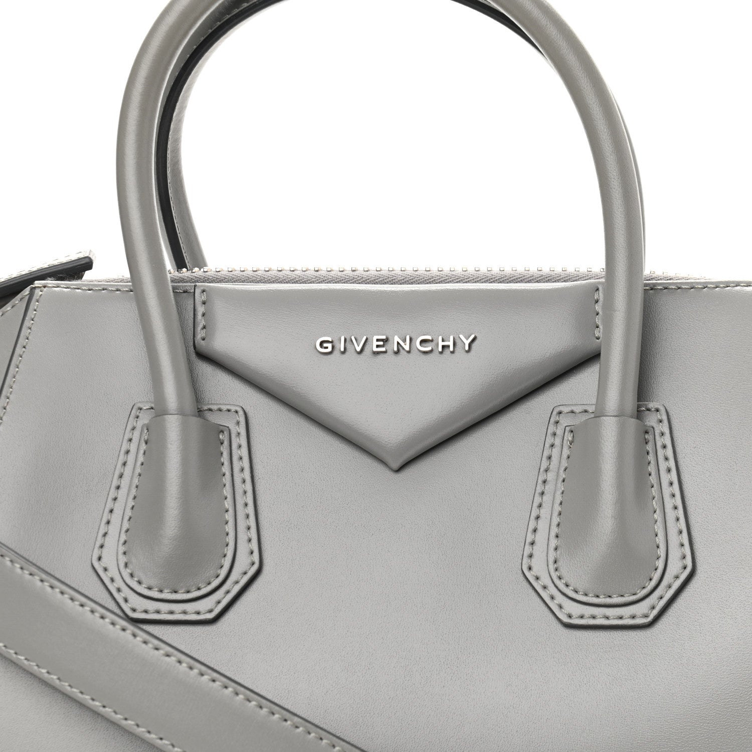 Givenchy Shiny Lord Calfskin Small Antigona Pearl Grey 8 of 12