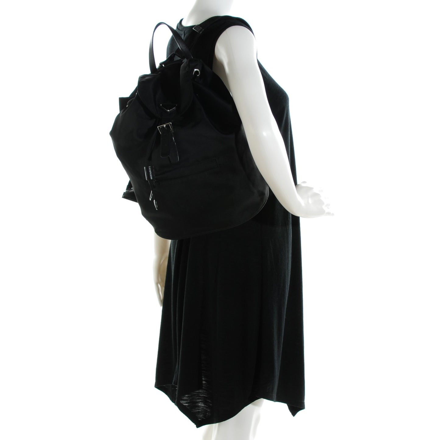 Nylon Vela Medium Backpack Black
