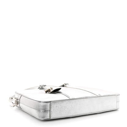 Celine Cartable Briefcase Silver 4 of 10