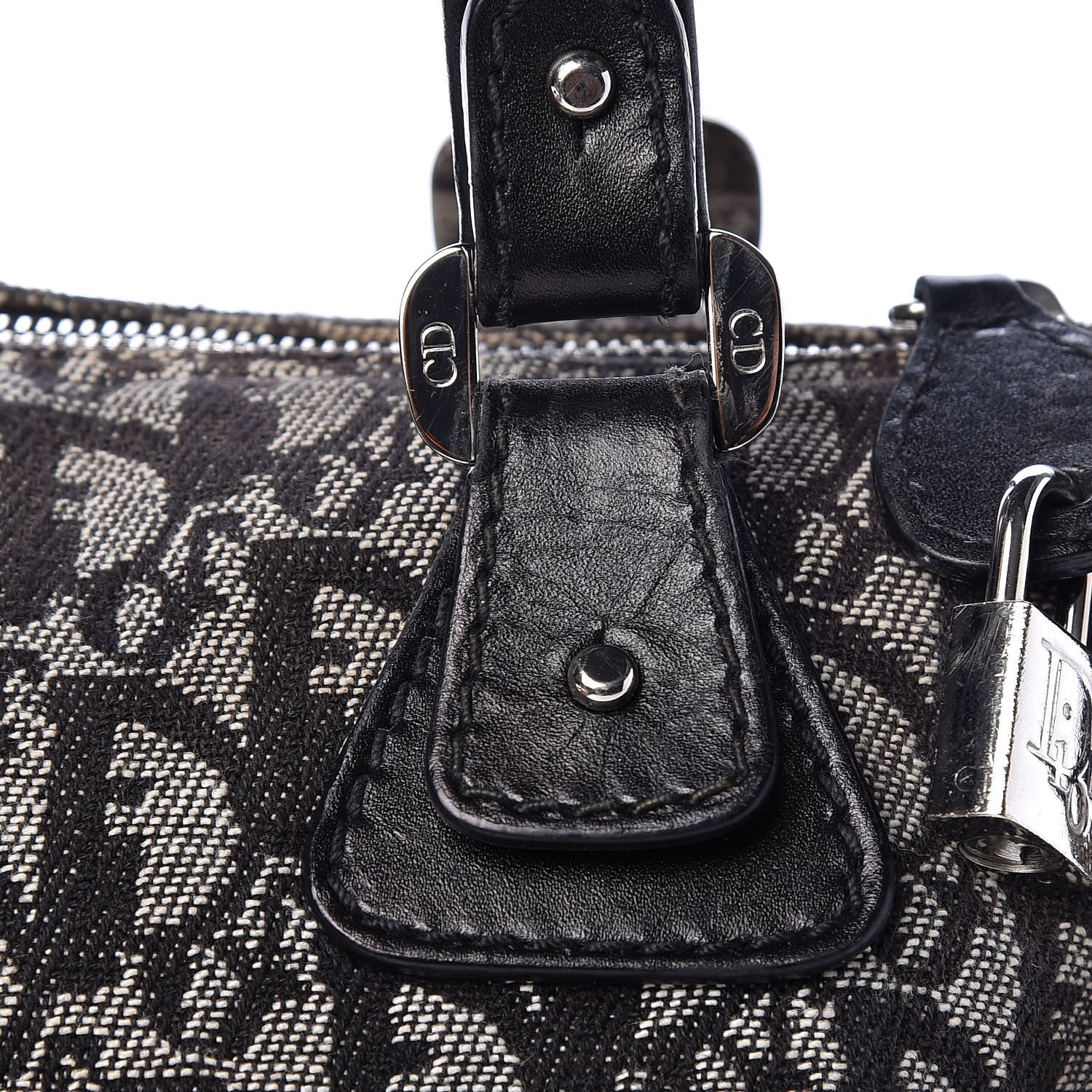 Christian Dior Monogram Boston Black 15 of 21