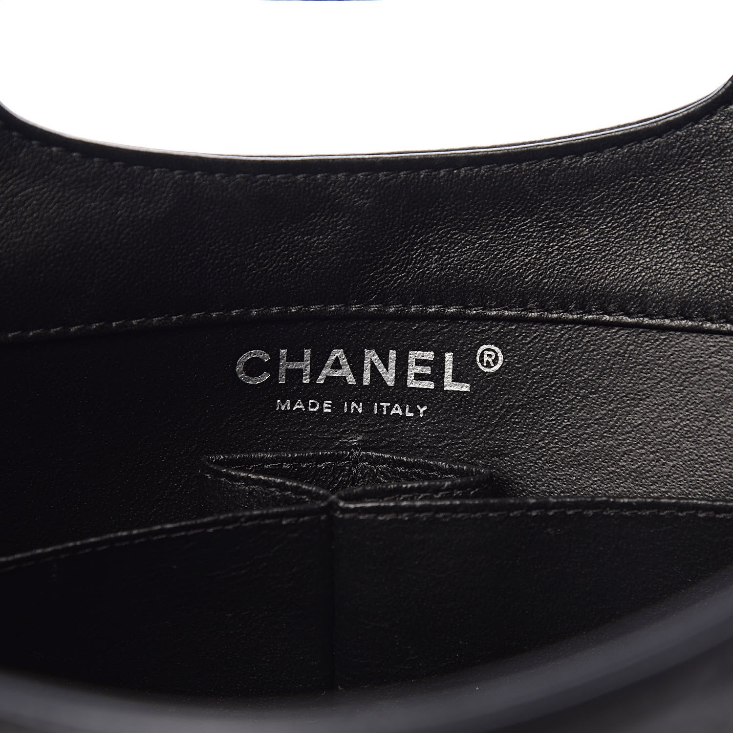 Chanel Lambskin Top Handle Logo Flap Black 6 of 13