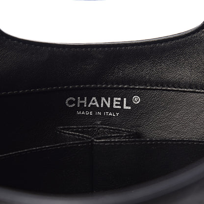 Chanel Lambskin Top Handle Logo Flap Black 6 of 13