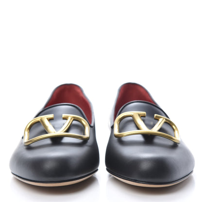 Valentino Garavani Nappa Vlogo Loafers 37 Black 2 of 10