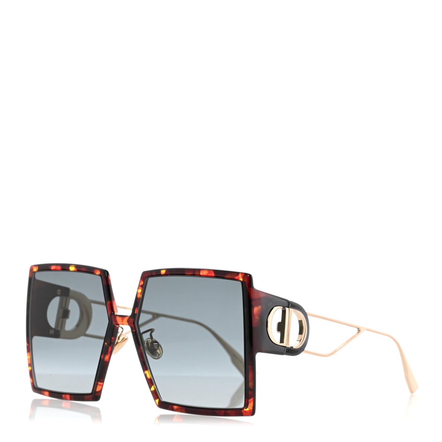 Square 30 Montaigne Sunglasses Tortoise