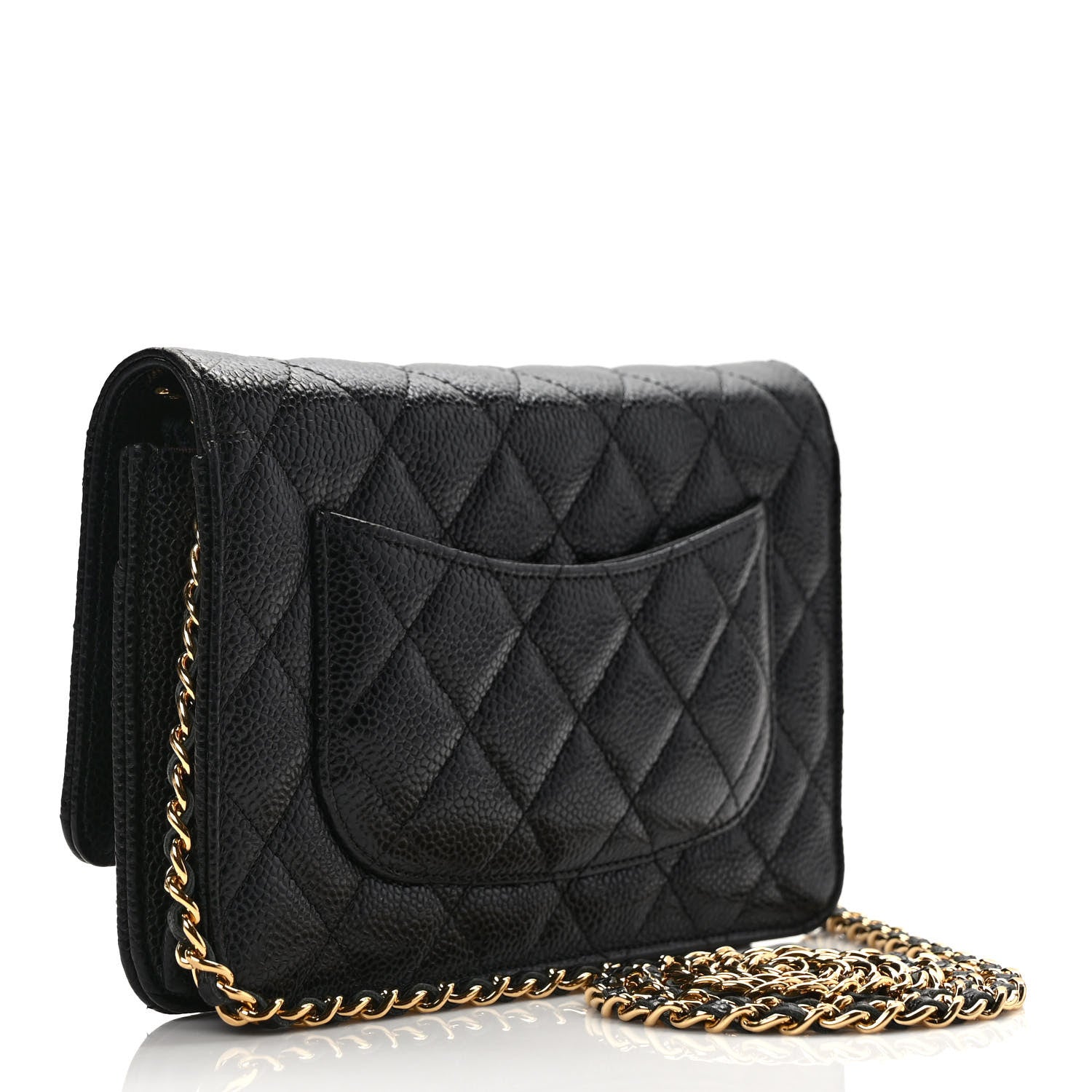 Chanel Caviar Quilted Wallet On Chain WOC Black 3 of 9