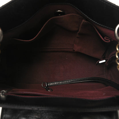 Chanel Glazed Calfskin Quilted Medium Daily Walk Flap Black 5 of 11