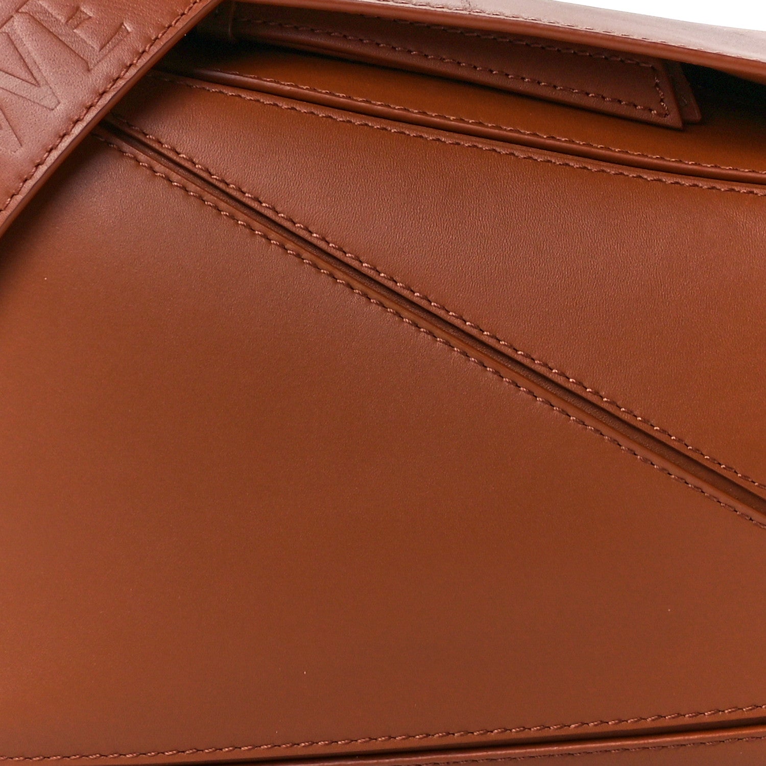 Loewe Satin Calfskin Small Puzzle Bag Pecan 8 of 11