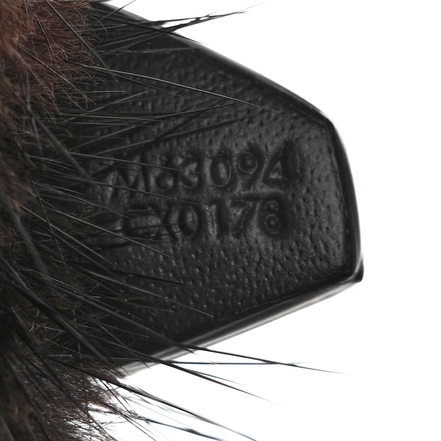 Louis Vuitton Calfskin Mink Fur Panda Bag Charm Key Holder Black 4 of 4