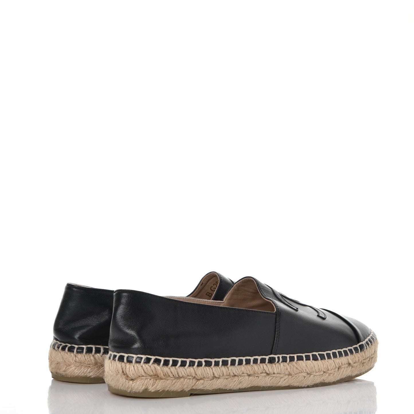 Lambskin CC Espadrilles 38 Black