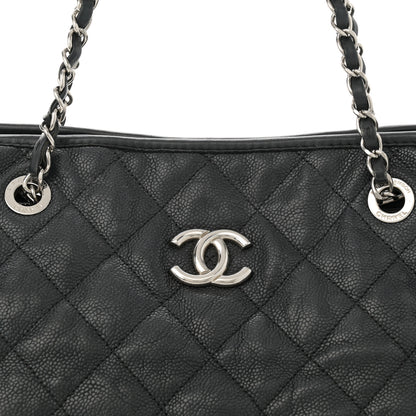Chanel Caviar Quilted French Riviera Tote Black 9 of 16